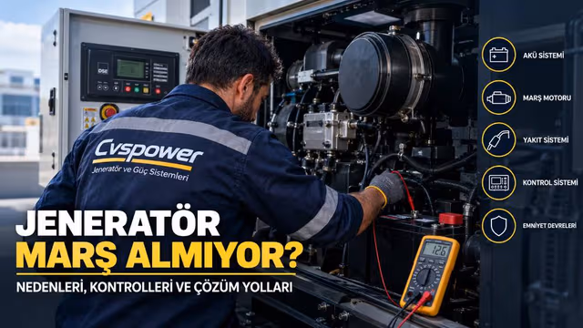Jeneratör Marş Almıyor: Nedenleri, Kontrolleri ve Çözüm Yolları