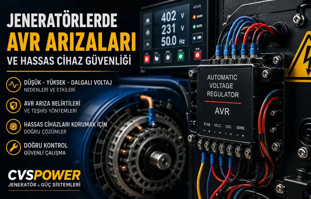 Jeneratörlerde AVR Arızaları ve Hassas Cihaz Güvenliği