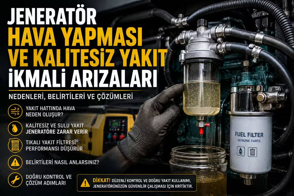 Jeneratör Hava Yapması ve Kalitesiz Yakıt İkmali Arızaları