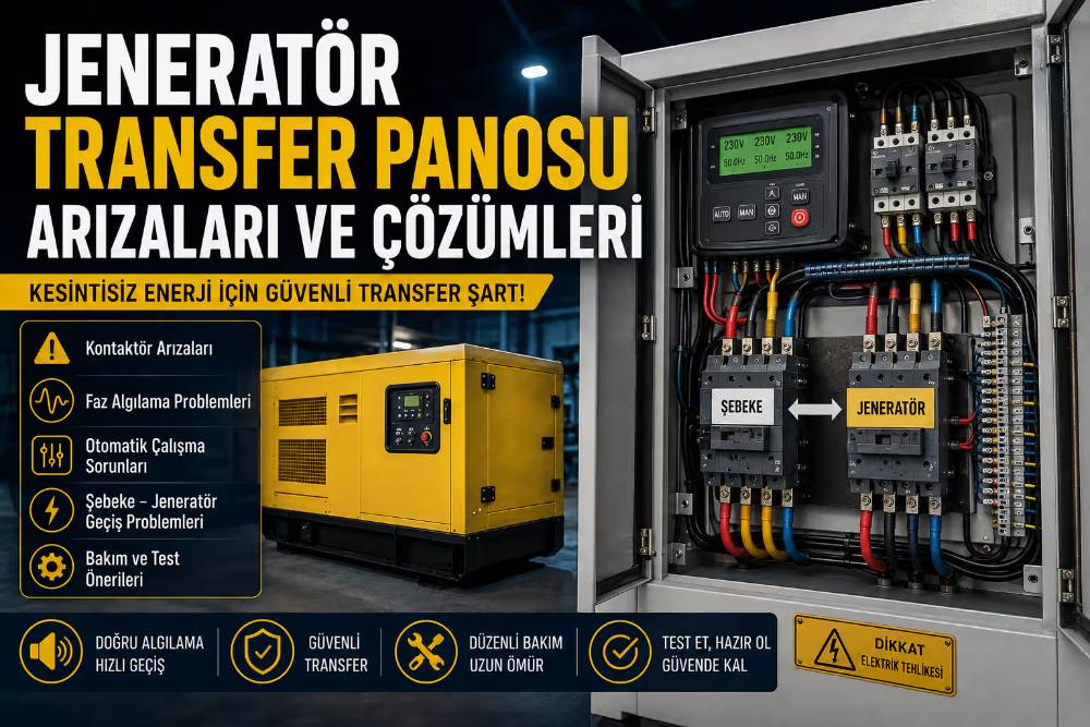 Jeneratör Transfer Panosu Arızaları ve Çözümleri